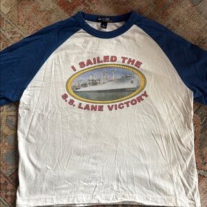 Vintage baseball tee and White Men's Shirt